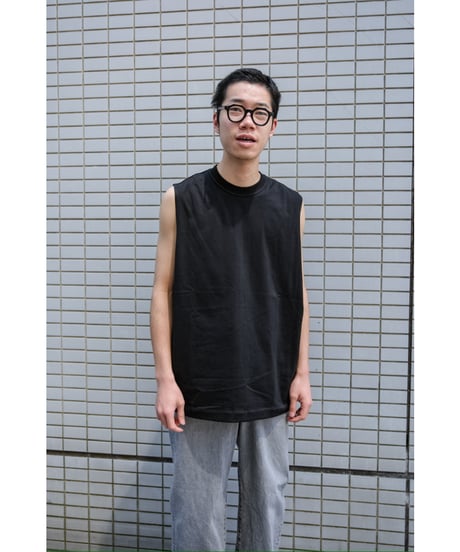 ULTERIOR SUVIN SUEDED TENJIKU SLEEVELESS TEE