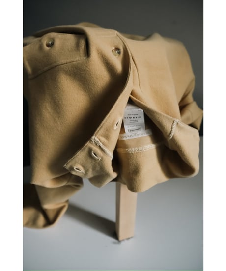 YE OLDE & NEW MAN RANDONNEUR MOCK POLO SHIRT (LIGHT CHAMOIS)
