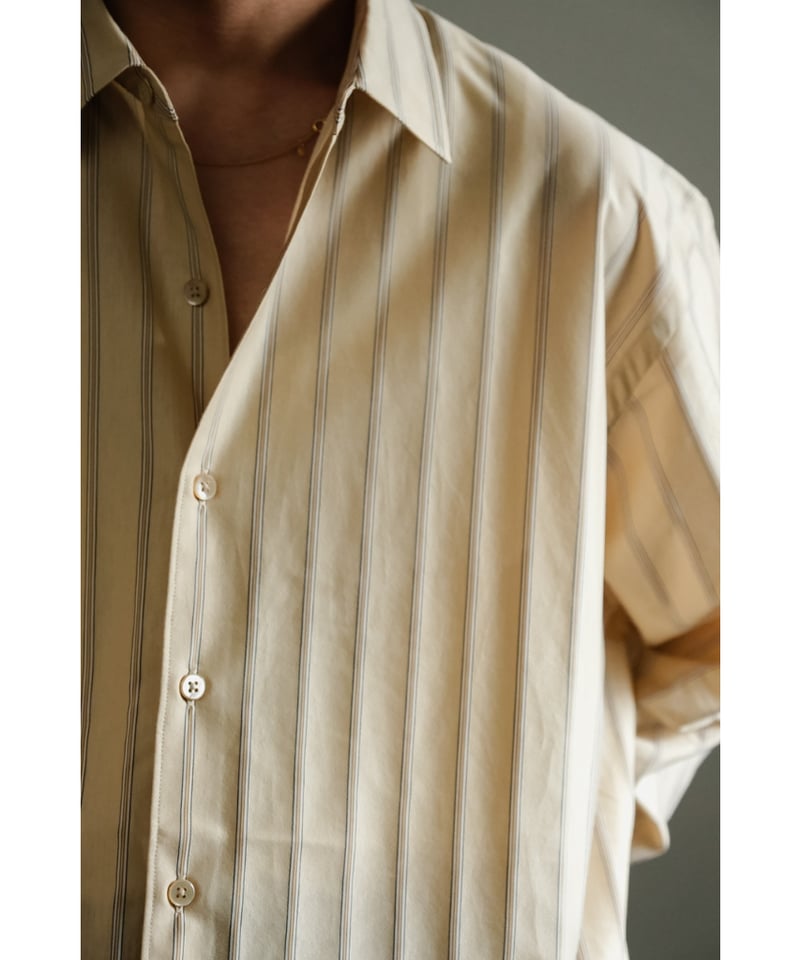 KANEMASA PHIL. 46G Atmosphere Stripe Shirt | Mu