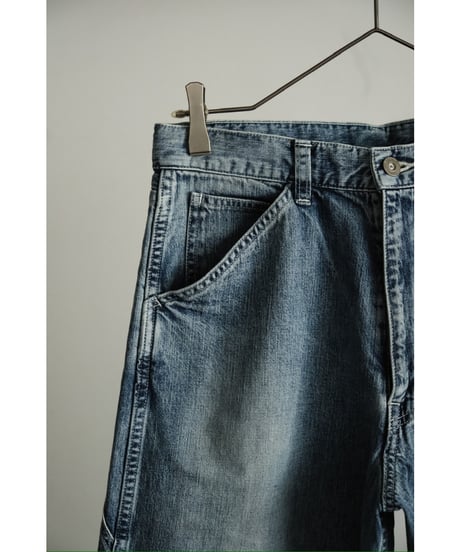 ULTERIOR FADED LIGHT DENIM PAINTER PANTS