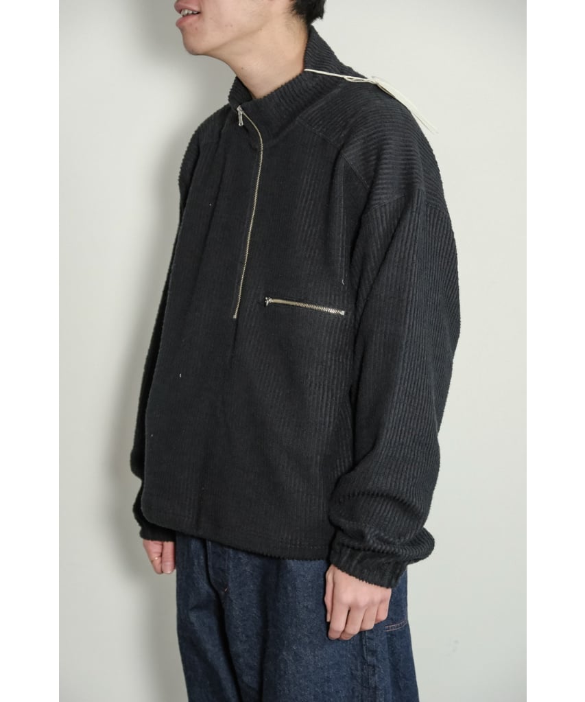 最終値下げANCELLM CUT STRIPE HALF ZIP BLACK1 最終値下げANCELLM CUT STRIPE HALF ZIP BLACK1 - メルカリ