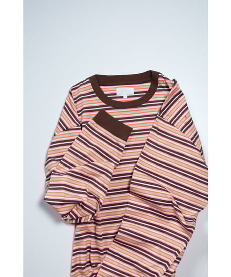 KANEMASA PHIL. 36G Multi Border L/S Tee