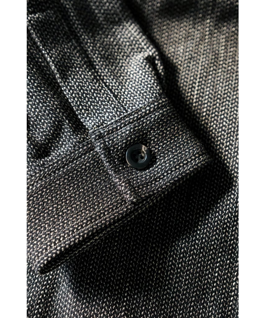 ANCELLM MELANGE WOOL WORK SHIRT BLOUSON | Muste