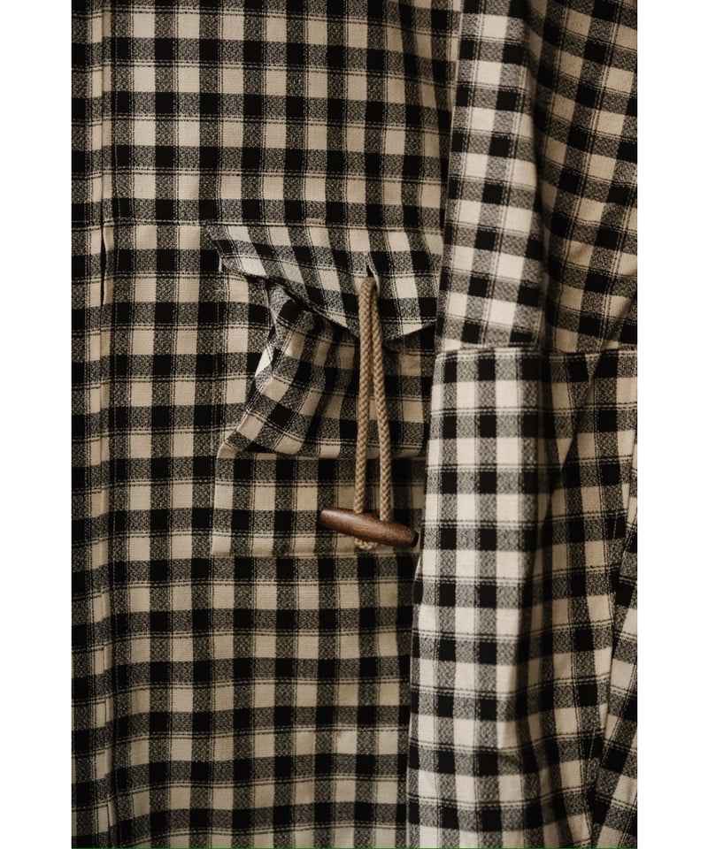 ANCELLM C/R CHECK SHORT ZIPUP SHIRT | MusterWer ANCELLM C/R CHECK SHORT ZIPUP SHIRT | MusterWer