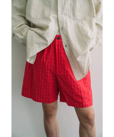 BISOWN "Exclusive" COTTON HIDDEN CHECK EASY SHORTS