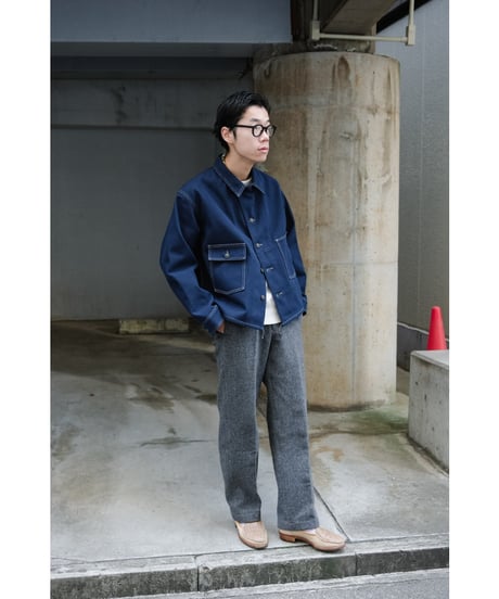 FAUVES "Exclusive" CARPENTER SHORT JACKET - DENIM-