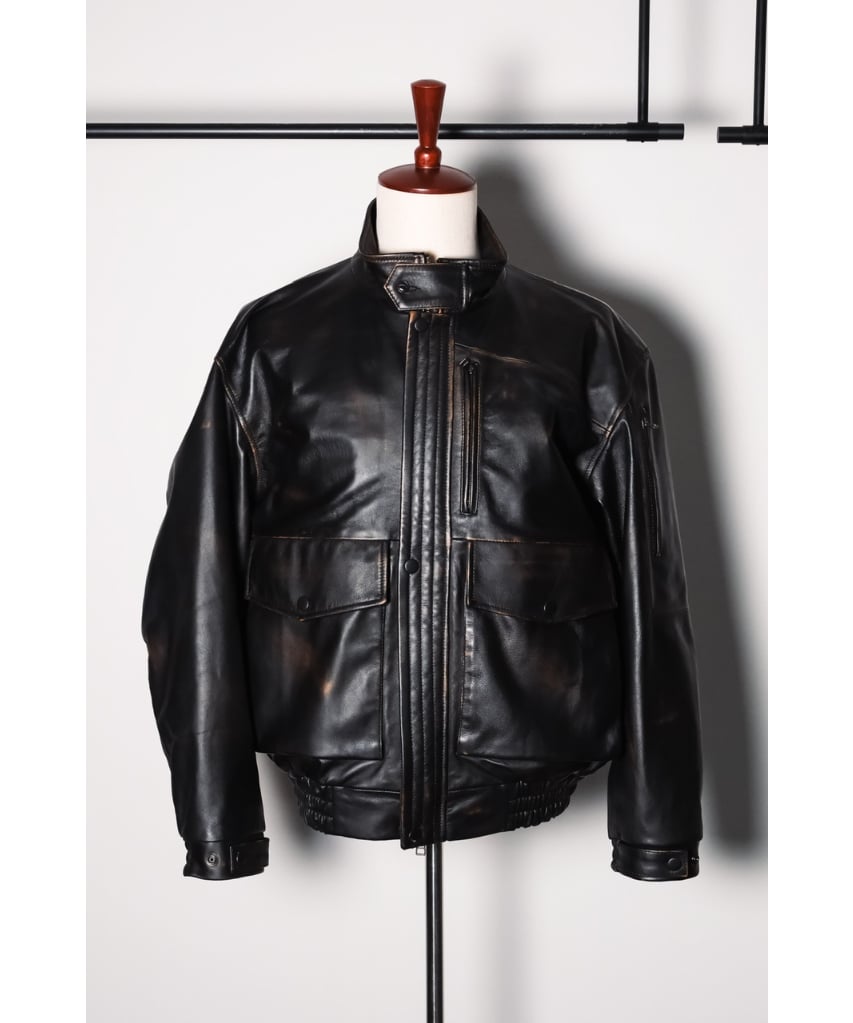 ジャケット・アウター CCU leather MORGAN BOMBER JACKET CCU MORGAN BOMBER JACKET (2023AW)