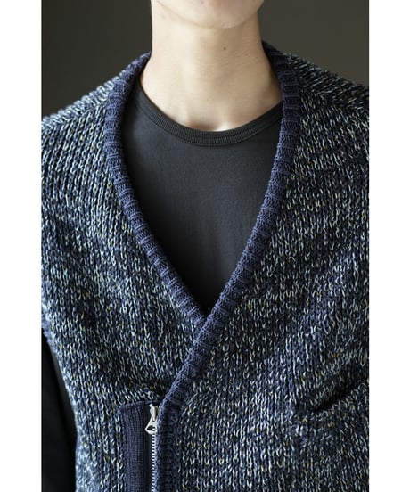 ENCOMING KNITTED ASYMMETRIC VEST