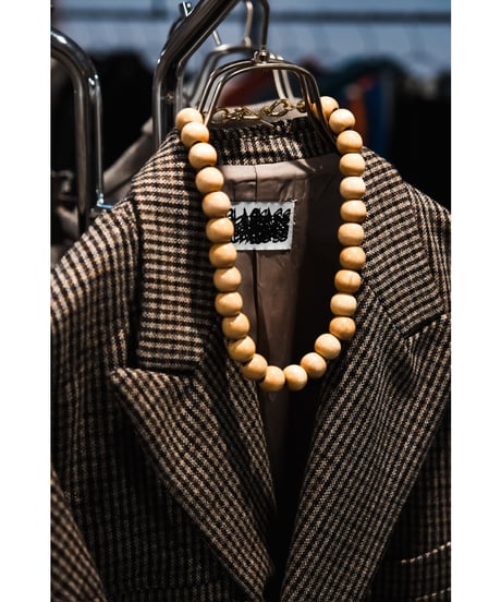 m's braque "Exclusive" VINTAGE WOOD NECKLACE / BRACE 2WAY TYPE