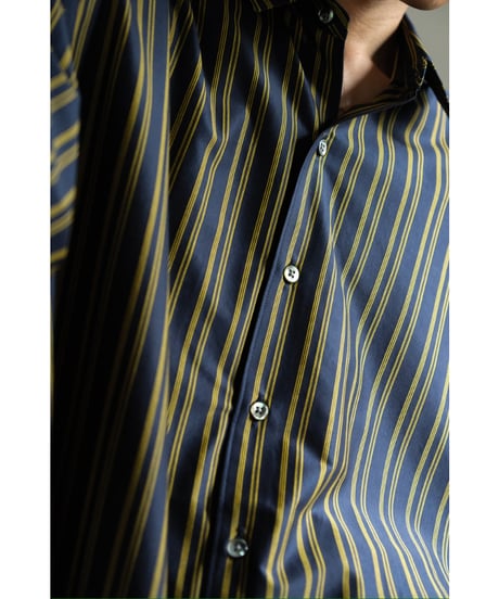 KANEMASA PHIL. 46G Atmosphere Stripe Shirt