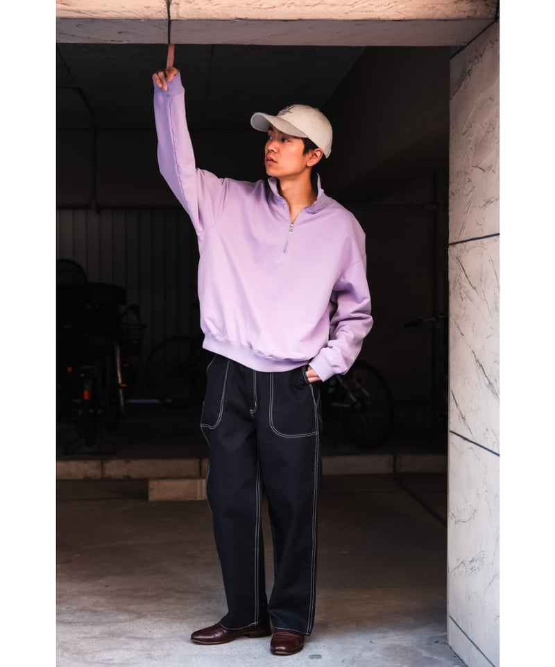 KANEMASA PHIL. 36G Super Fine Gauge Half Zip Pu