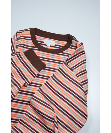 KANEMASA PHIL. 36G Multi Border L/S Tee