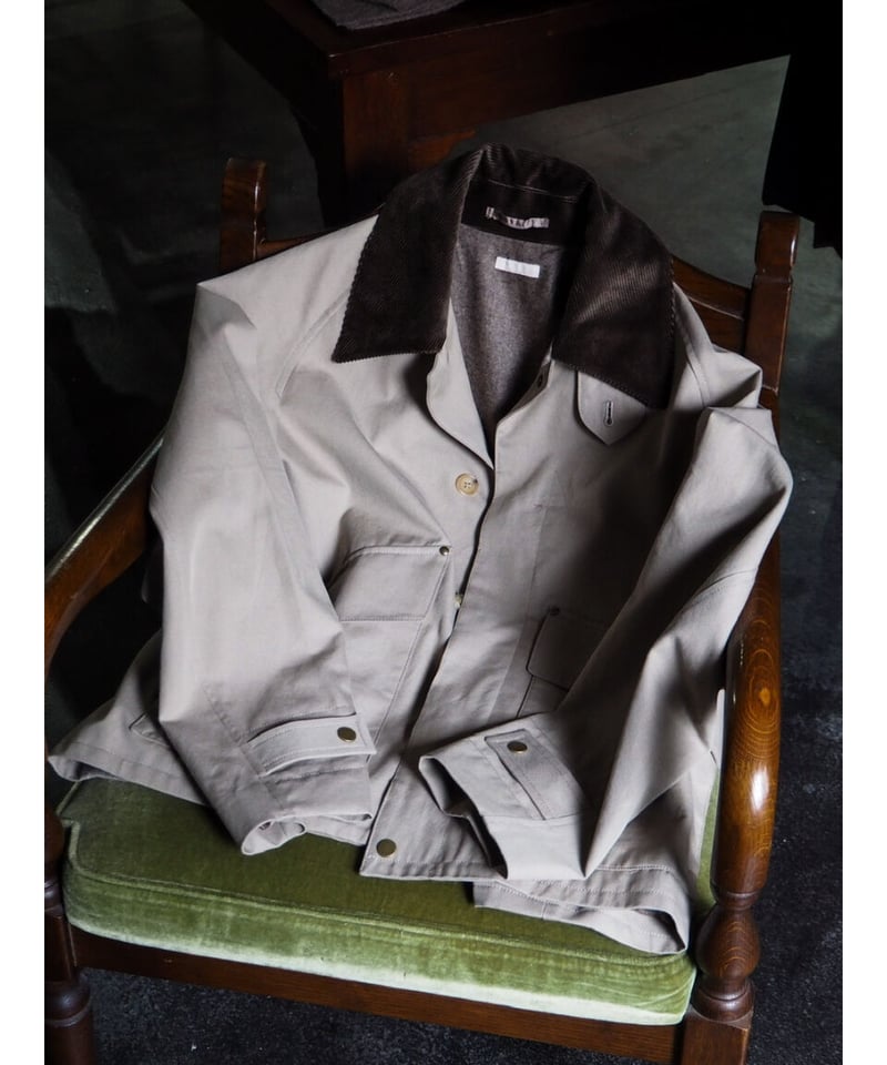 ULTERIOR WASHED CHANBRAY GABADINE SHORT BLOUSON ULTERIOR WASHED CHANBRAY GABADINE SHORT BLOUSON