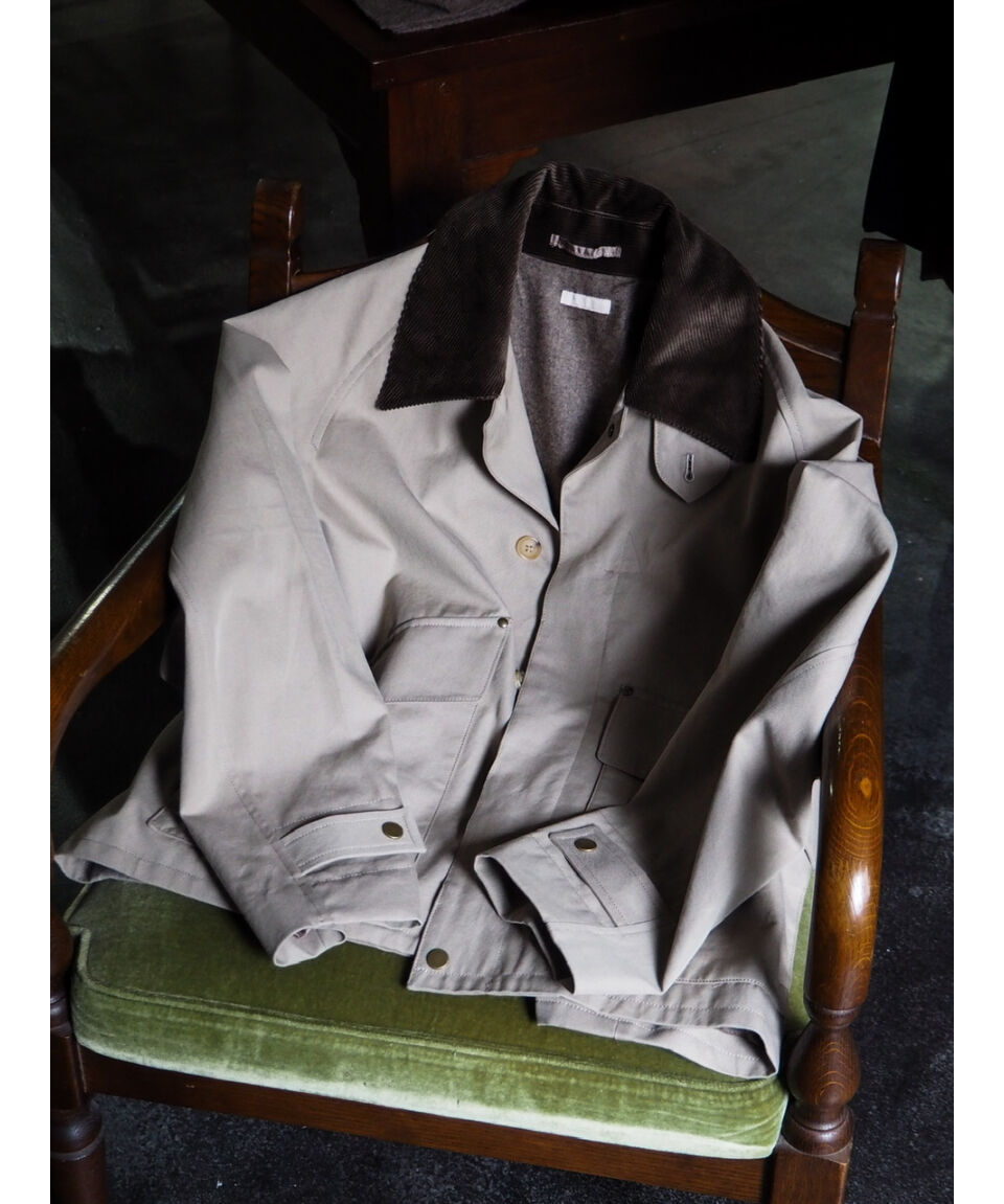 ULTERIOR WASHED CHANBRAY GABADINE SHORT BLOUSON