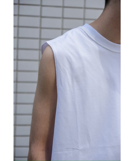 ULTERIOR SUVIN SUEDED TENJIKU SLEEVELESS TEE