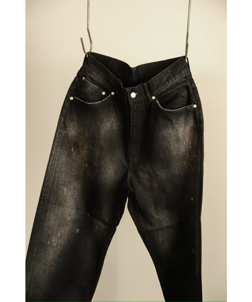 ANCELLM AGING TAPERED 5P DENIM PANTS | MusterWe ANCELLM AGING TAPERED 5P DENIM PANTS | MusterWe