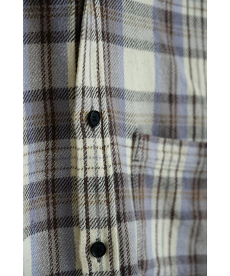 ANCELLM NEL CHECK HOODIE SHIRT
