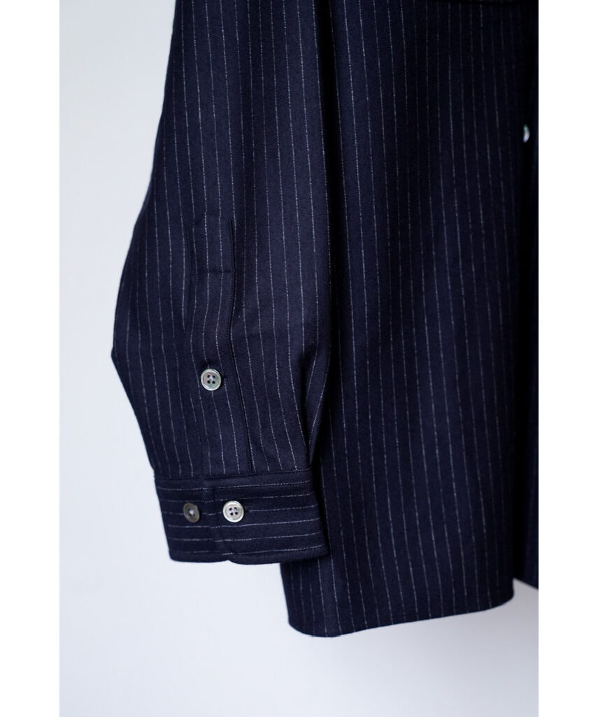 犬*い様 【未使用】KANEMASA HIGH GAUGE JERSEY JAC KANEMASA PHIL. High Gauge Milled Wool Stripe Sq