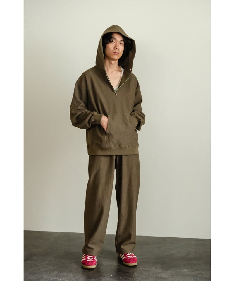 ULTERIOR FADED SILKY TERRY RW HALF ZIP HOODIE | ULTERIOR FADED SILKY TERRY RW HALF ZIP HOODIE |