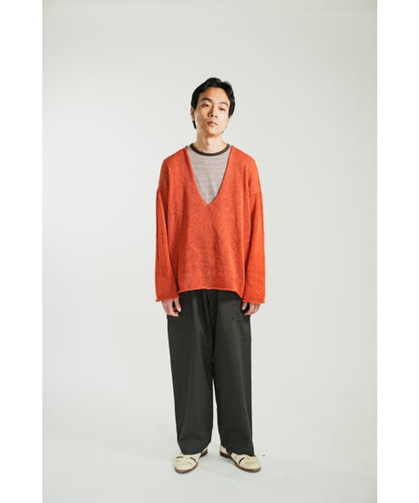 obafer "Exclusive" 和紙 V Neck Pullover