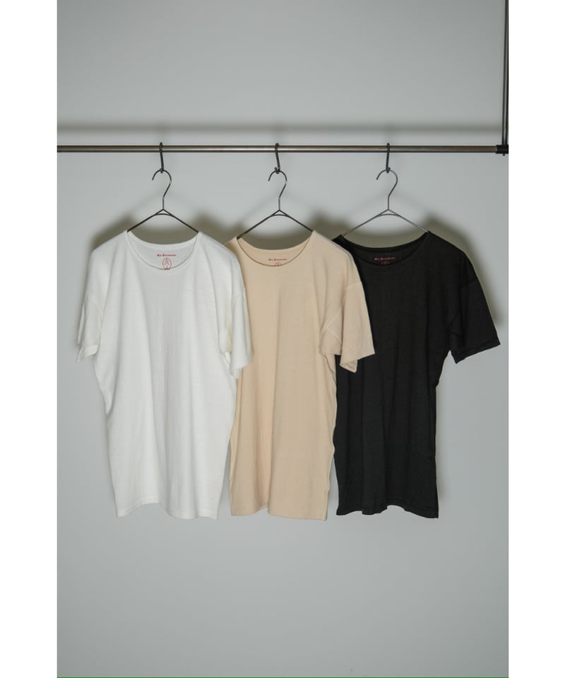 トップス Olde Homesteader RUSTIC JERSEY 42 Olde Homesteader Rustic Jersey Crewneck S/S - Ecru