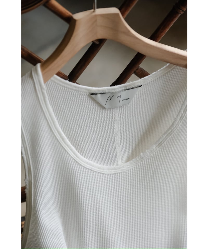 ANCELLM DAMAGE WAFFLE TANK TOP | MusterWerk Sud.