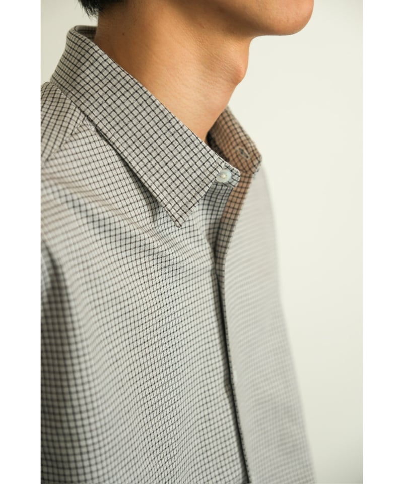 philme airy check shirt フリーサイズ 新品未開封品 NEW LOOSE FIT OMBRE CHECK SHIRT LS｜フリークスストアの通販