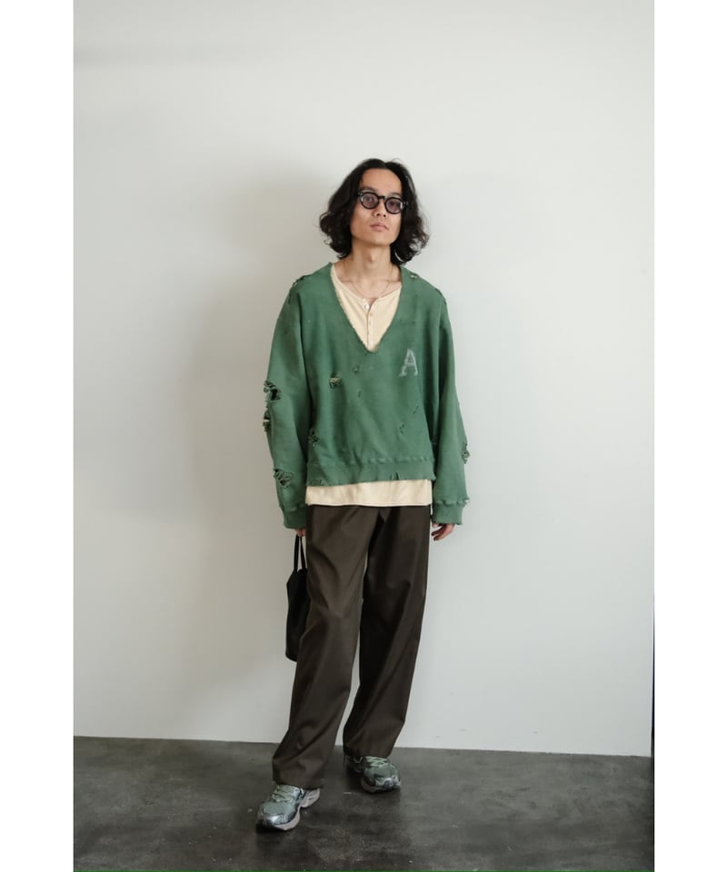 ANCELLM 25SS HARD CRASH SWEAT SHIRT サイズ2 ANCELLM 25SS HARD CRASH SWEAT SHIRT サイズ2 ANCELLM 25SS