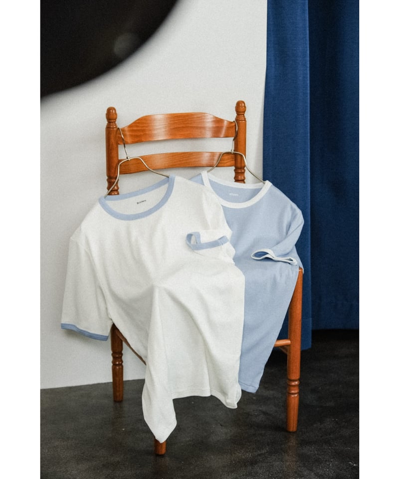 【新品未使用】BISOWN TRIM TEE WHITE × GREY サイズ２ BISOWN] TRIM TEE / size2 | YES-姫路の美容院と服のお店YES