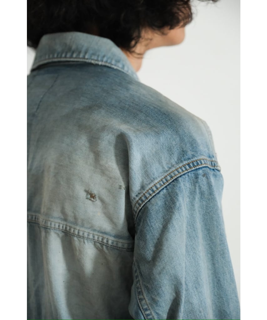 ANCELLM AGING DENIM JACKET | MusterWerk Sud. ANCELLM AGING DENIM JACKET | MusterWerk Sud.