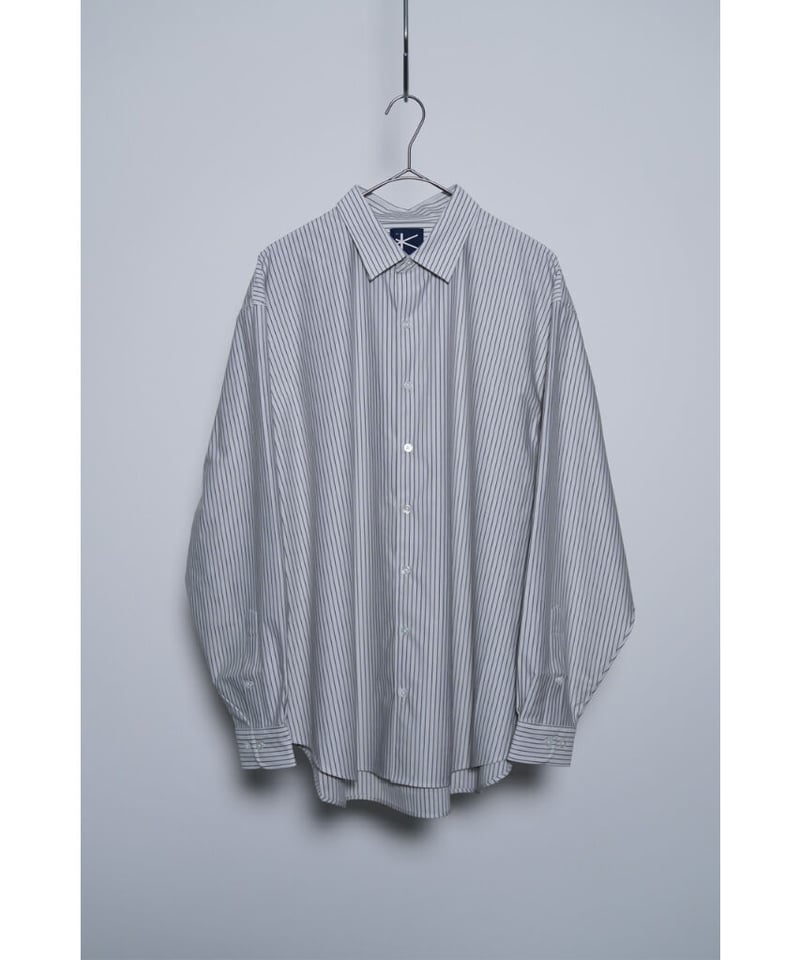 KANEMASA PHIL. Pencil Stripe Dress Jersey Shirt KANEMASA PHIL. Pencil Stripe Dress Jersey Shirt