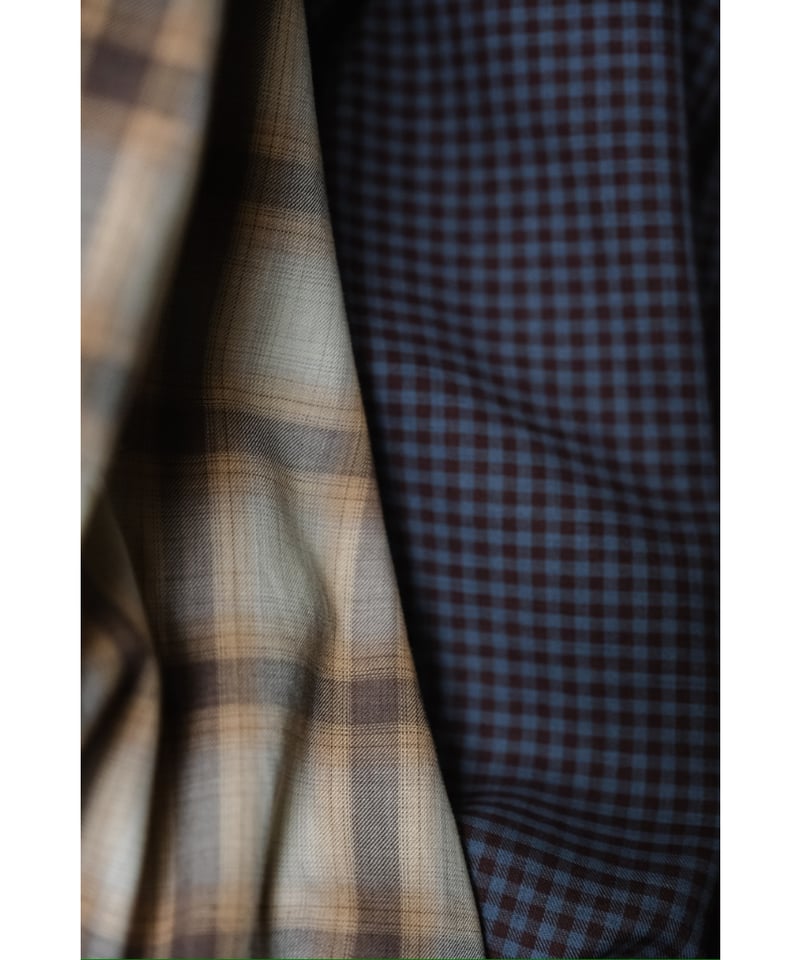 ULTERIOR C/W CHECKED TWILL SHIRT | MusterWerk Sud. ULTERIOR C/W CHECKED TWILL SHIRT | MusterWerk Sud.