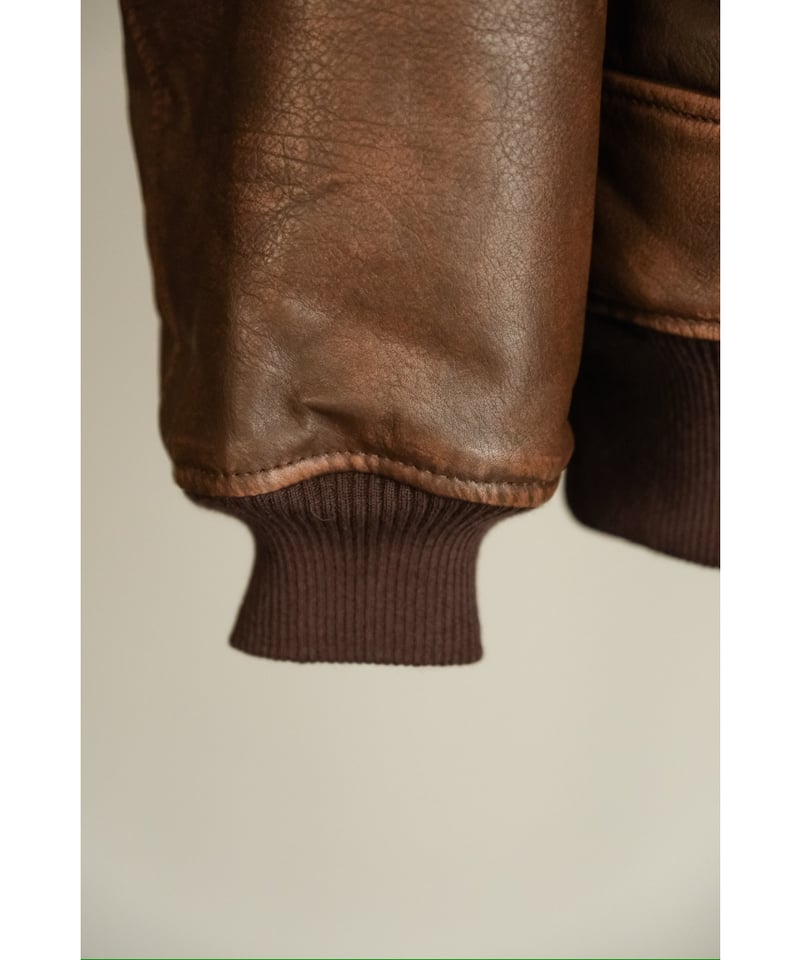 【極美品】CCU BOMBER JACKETレザージャケット　茶芯 CCU 