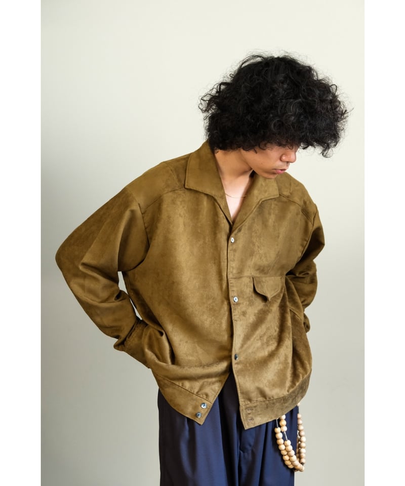 ANCELLM VEGAN SUEDE SHIRT JACKET | MusterWerk Sud. ANCELLM VEGAN SUEDE SHIRT JACKET | MusterWerk Sud.
