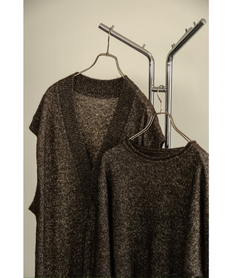 POSTELEGANT Baby Llama Hemp knit Pull-Over