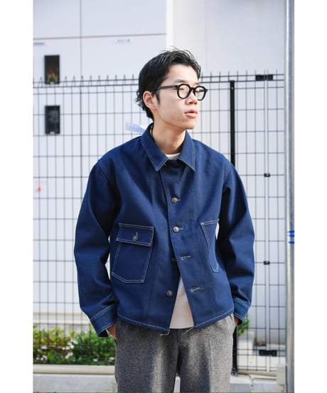 FAUVES "Exclusive" CARPENTER SHORT JACKET - DENIM-