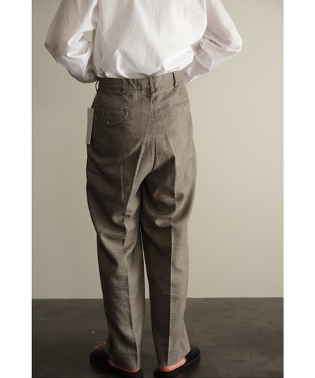 USED Cotton Glen Check Trousers