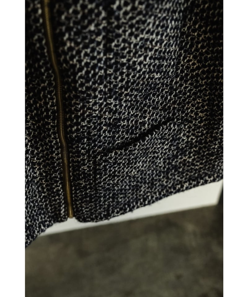 【美品】BISOWN MIXTWEED SHORT ZIP BLOUSON BISOWN 