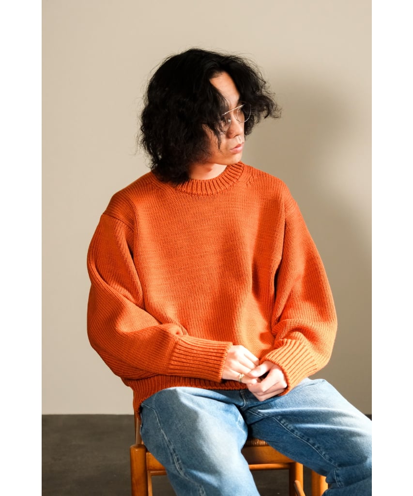 トップス Olde h&daughter WOOSTED WOOL CREW NECK Olde H & Daughter WOOSTED WOOL CREW NECK P/O |
