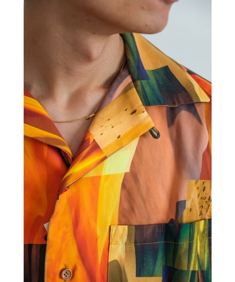 m's braque LONG SLEEVE ALOHA SHIRTS