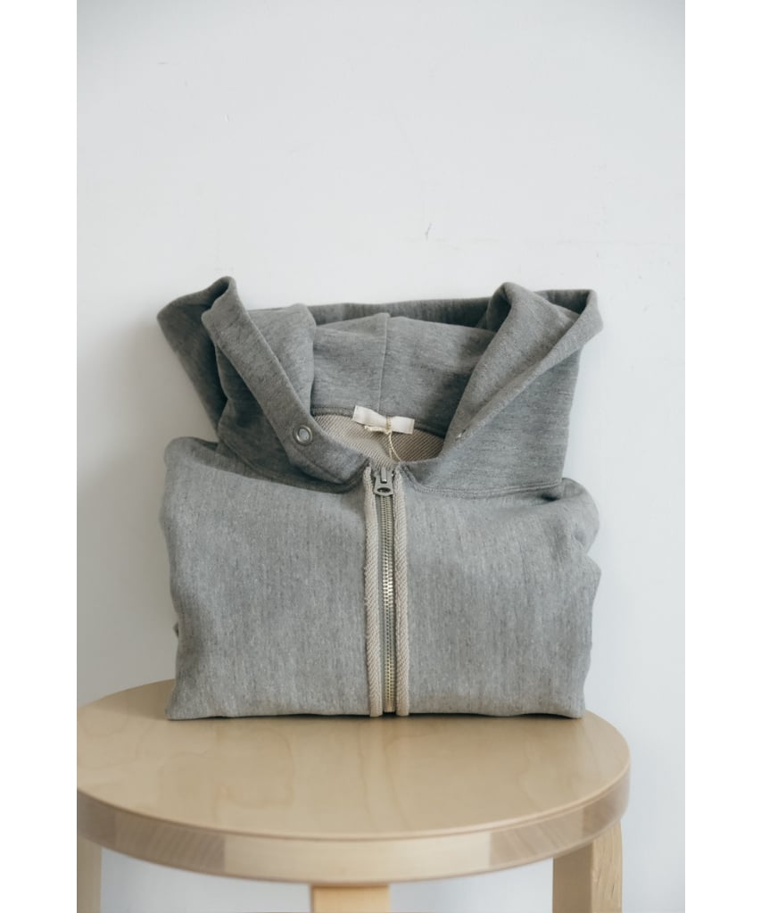ULTERIOR FADED SILKY TERRY RW ZIP UP PARKA | Mu