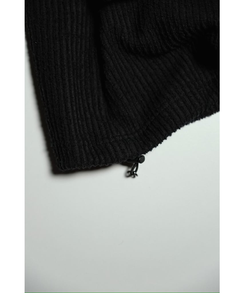 ANCELLM CUT STRIPE HALF ZIP PULL OVER SHIRT | M ANCELLM CUT STRIPE HALF ZIP PULL OVER SHIRT | M