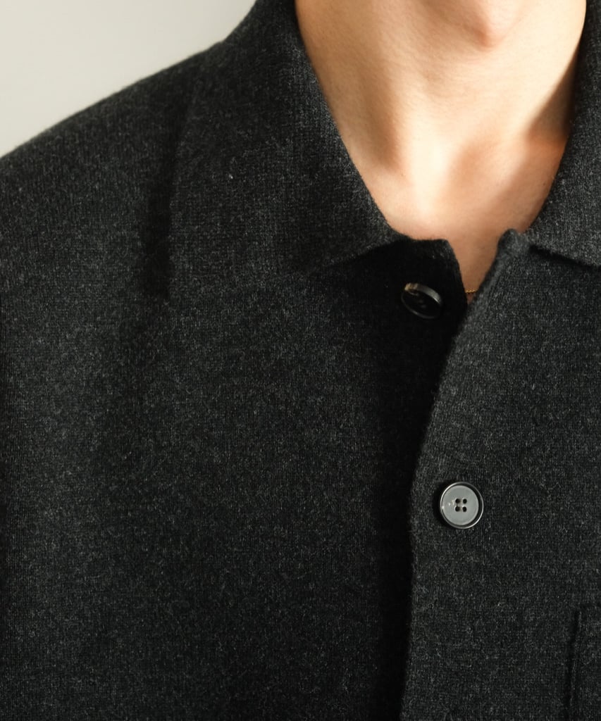 The CLASIK / トップス/46/ウール/GRY/無地/CKKT-126// The CLASIK SHIRTS CARDIGAN | MusterWerk Sud.