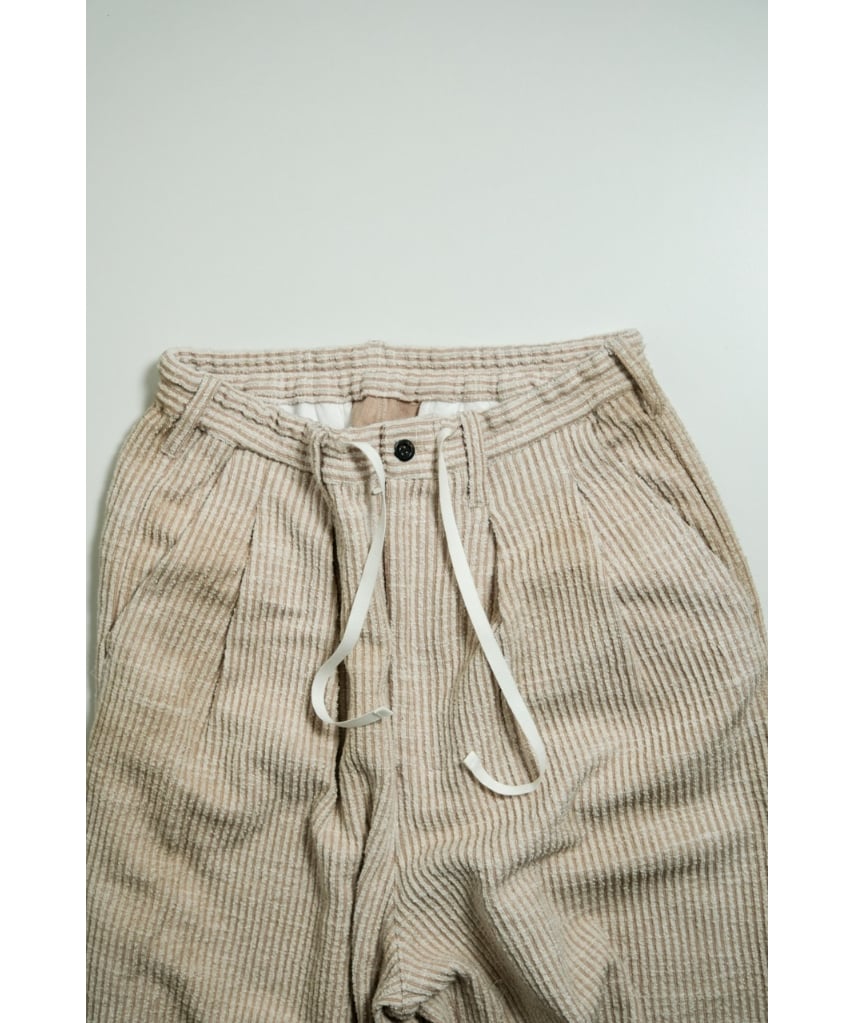 ANCELLM CUT STRIPE EASY SLACKS | MusterWerk Sud. ANCELLM CUT STRIPE EASY SLACKS | MusterWerk Sud.