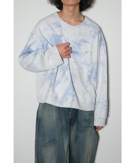 ANCELLM MARBLING SWEAT SHIRT