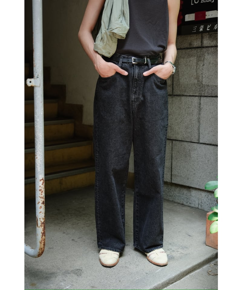 【新品タグ付】nakedgauge ASHLEY JEANS BLACK nakedgauge BLACK DENIM ASHLEY JEANS | MusterWer