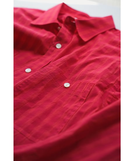 BISOWN COTTON HIDDEN CHECK N3 SHIRTS