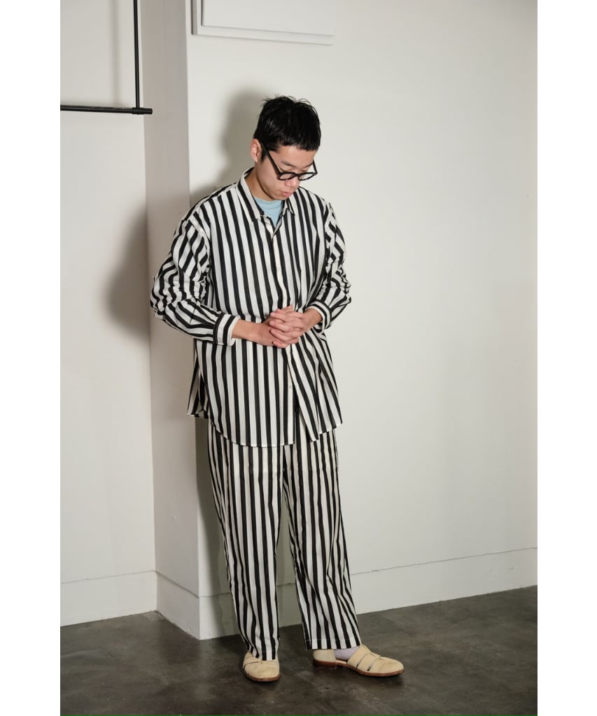 KANEMASA PHIL. 46G Easy Stripe Pants | MusterWe