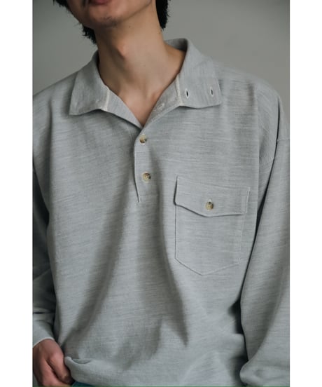YE OLDE & NEW MAN RANDONNEUR MOCK POLO SHIRT (MIXED PIQUE)
