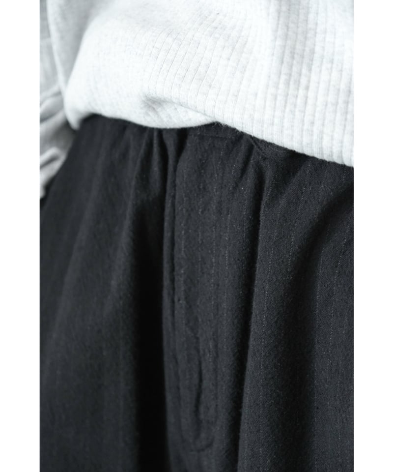 ULTERIOR WASHED WOOL SILK STRIPE DRAWSTRING PAN